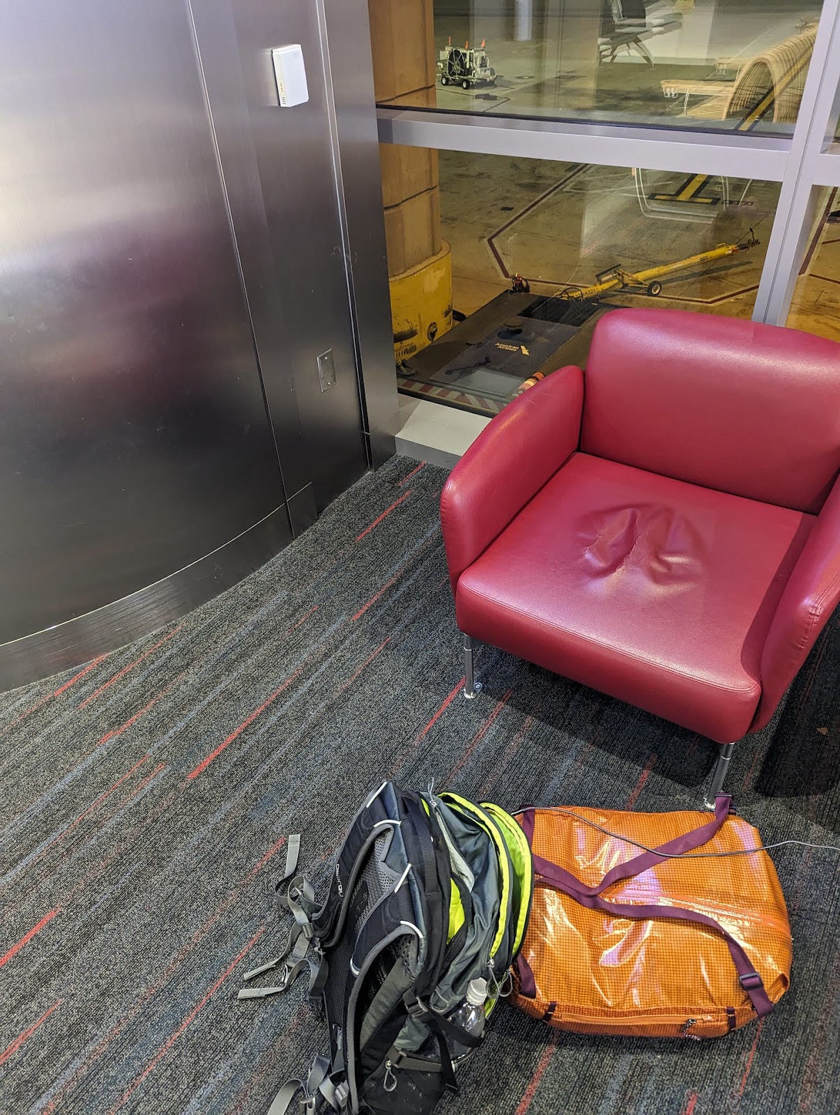The chair that I slept in